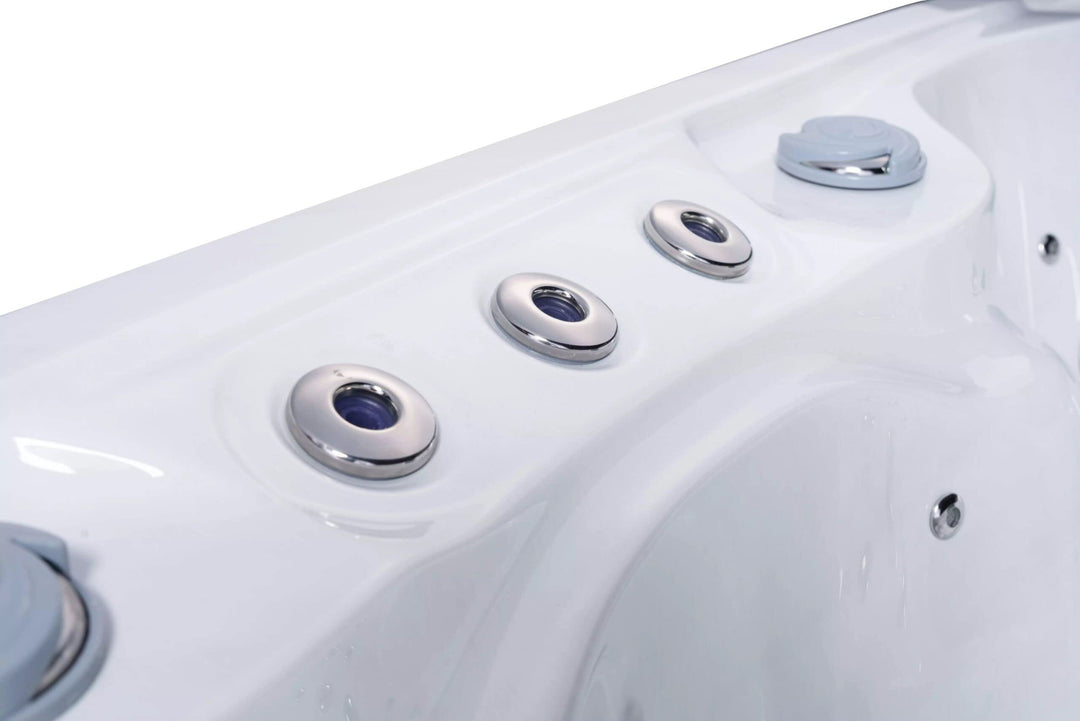 Comfort Hot Tubs - Hot Tub Spa - Seats 5-6 People - 51 Jets – Standard Heavy Duty Flip Cover, Water Fountains, Ozonator, LED Lights, Headrests, and More